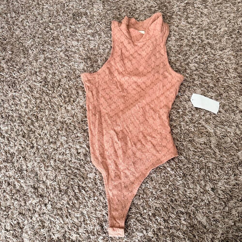 Open Edit Tan Bodysuit